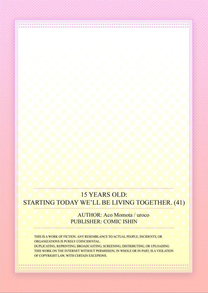 15 Years Old Starting Today Well Be Living Together - Chapter 121 Page 27