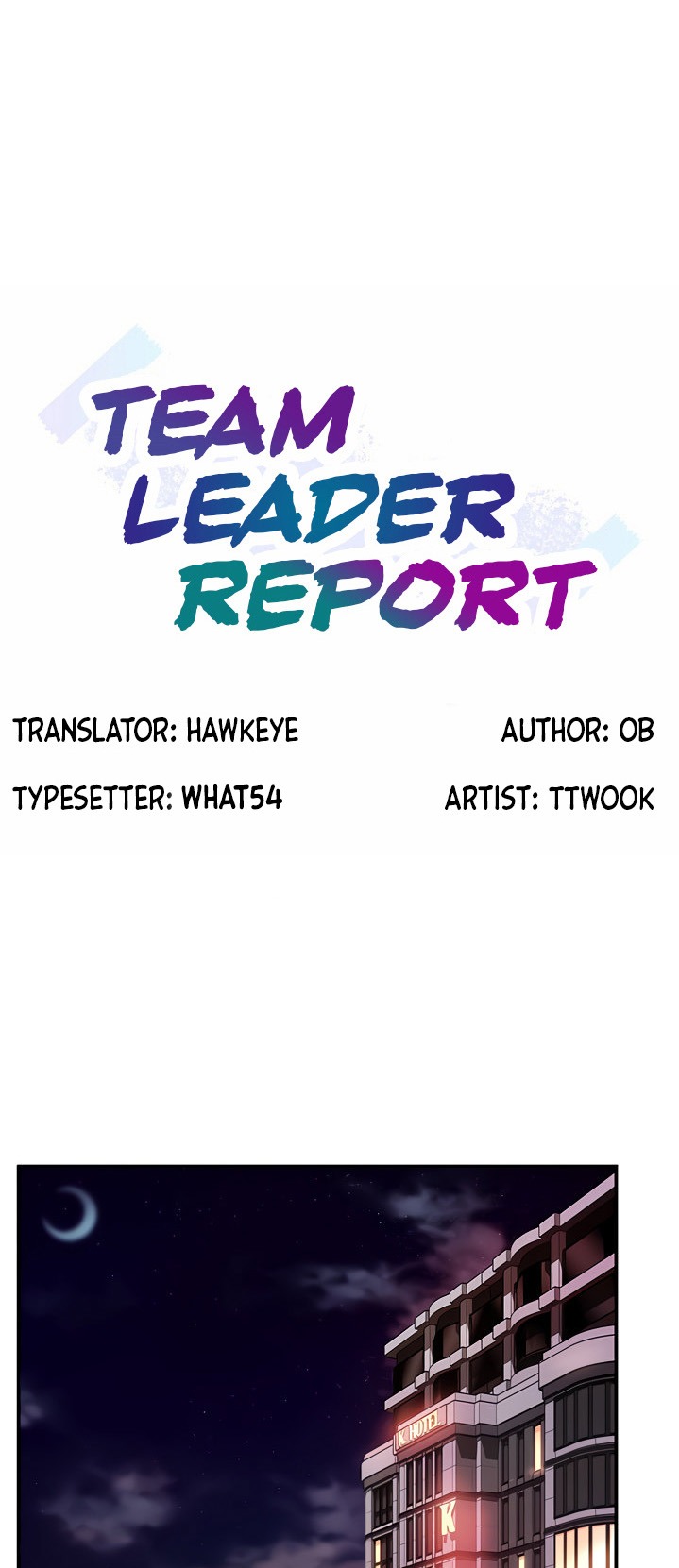 Team Leader Report - Chapter 19 Page 1