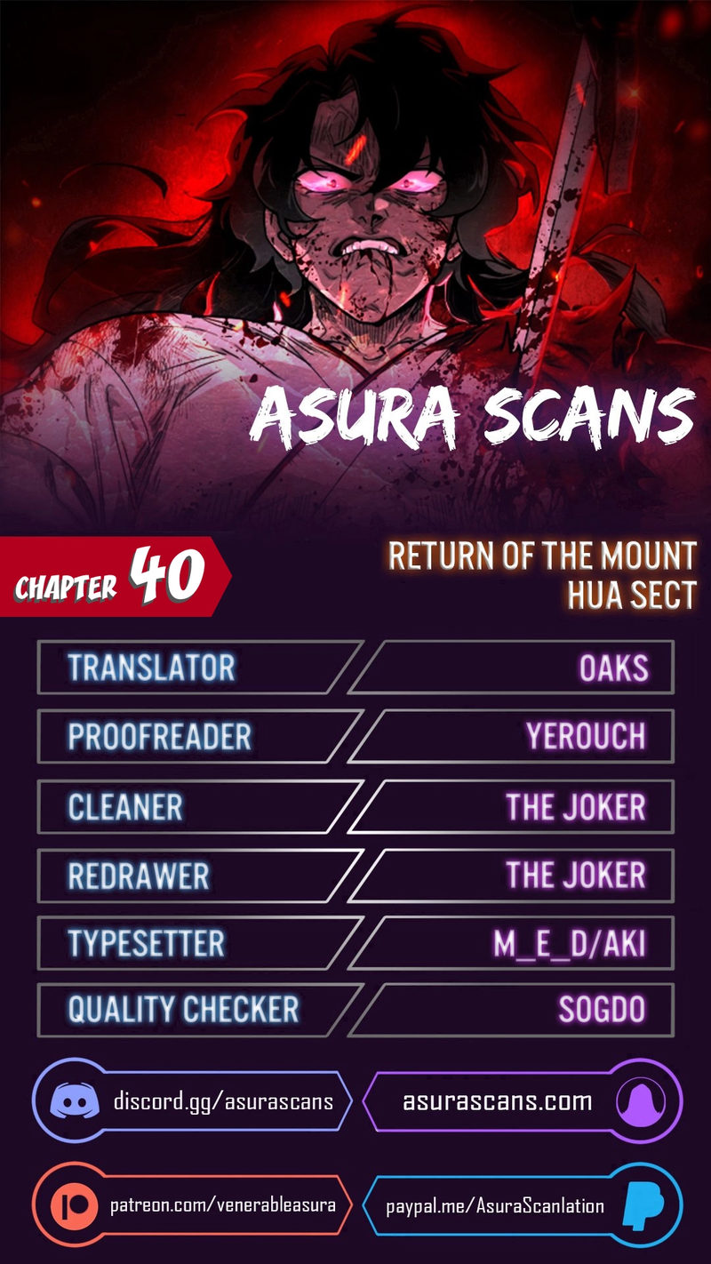 Return of the Mount Hua Sect - Chapter 40 Page 1