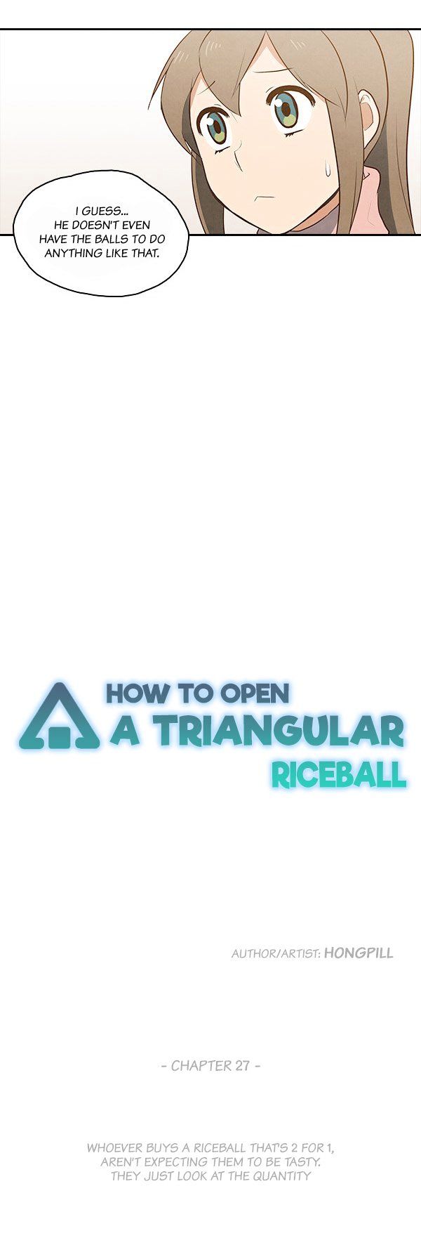 How to Open a Triangular Riceball - Chapter 27 Page 3
