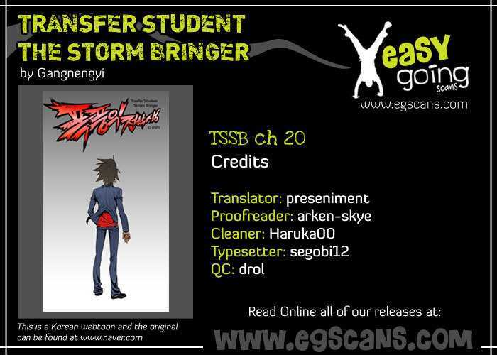 Transfer Student Storm Bringer - Chapter 20 Page 1