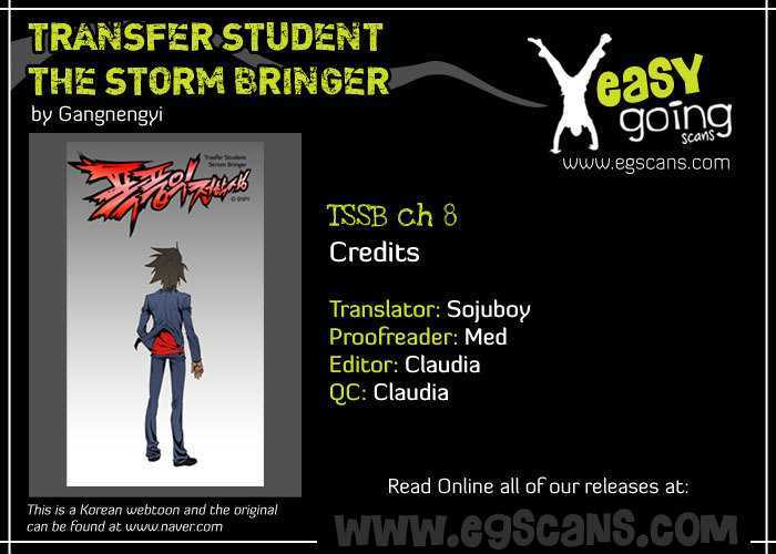 Transfer Student Storm Bringer - Chapter 8 Page 1