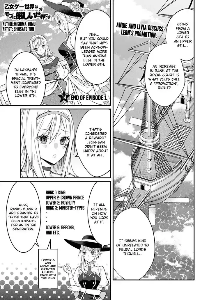 Otome Game Sekai wa Mob ni Kibishii Sekai desu - Chapter 14 Page 2